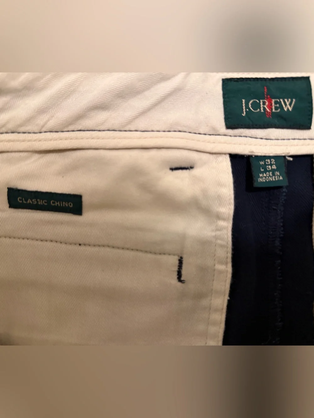J. Crew Dark Navy Men's Chino Pants